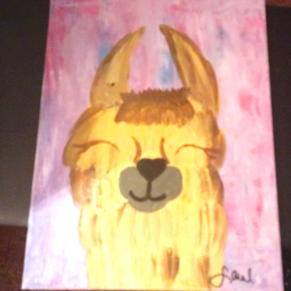 Happy Llamas Painting